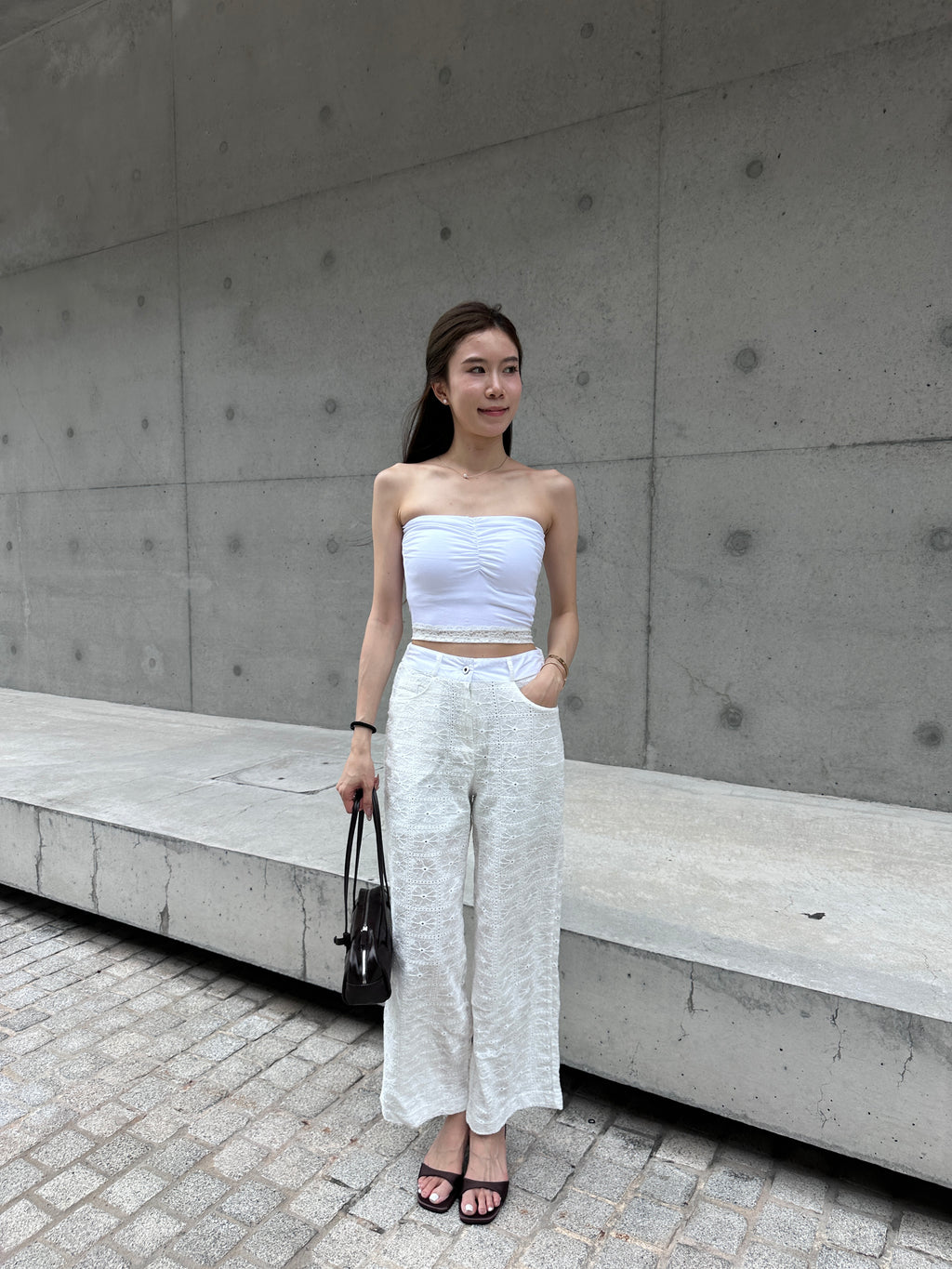 Whole Lace Flexible Pants