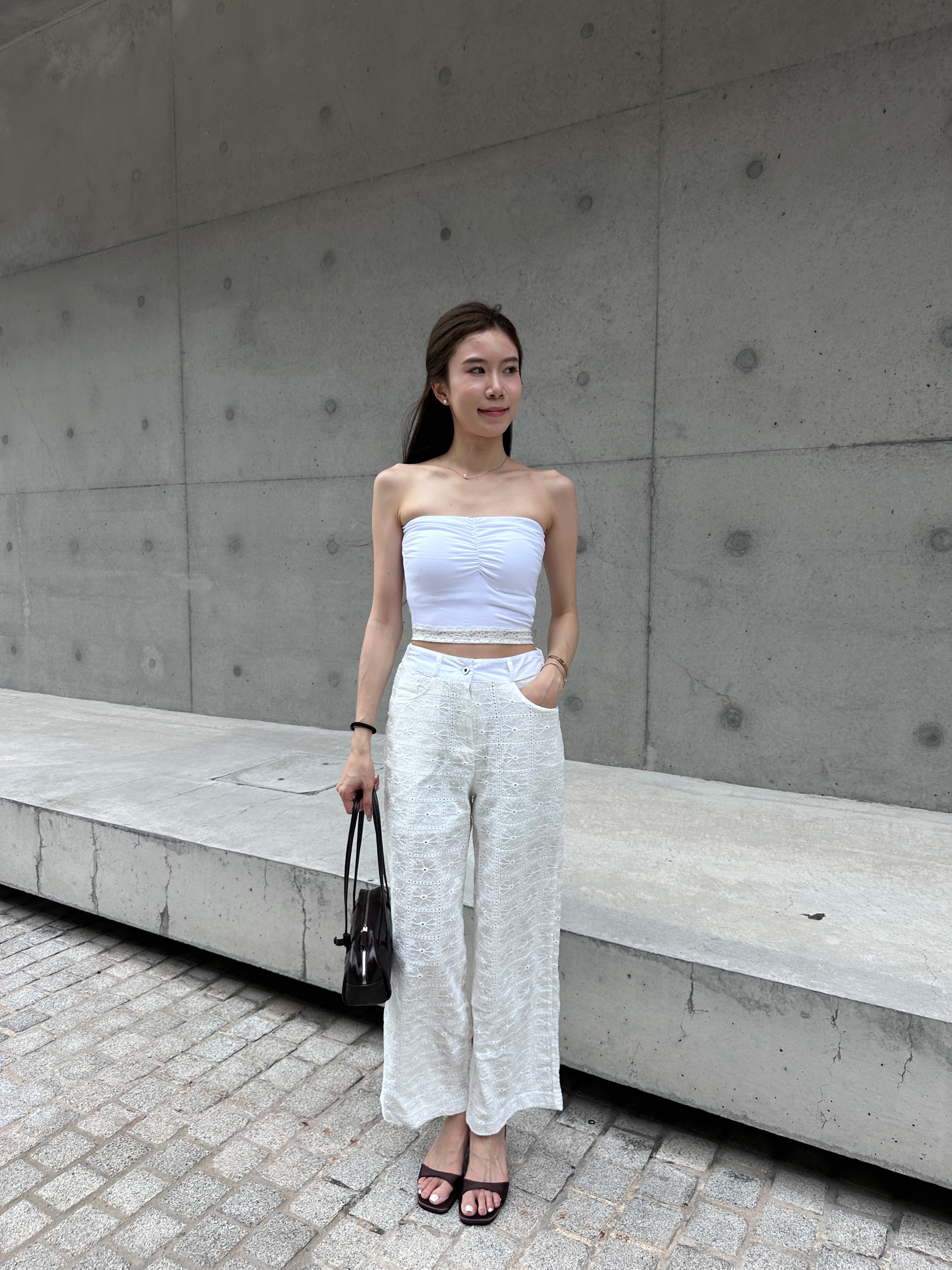 Whole Lace Flexible Pants