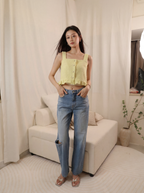 Yellow Tweed Tank Top