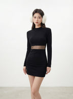 See Through Valentines Mini Dress