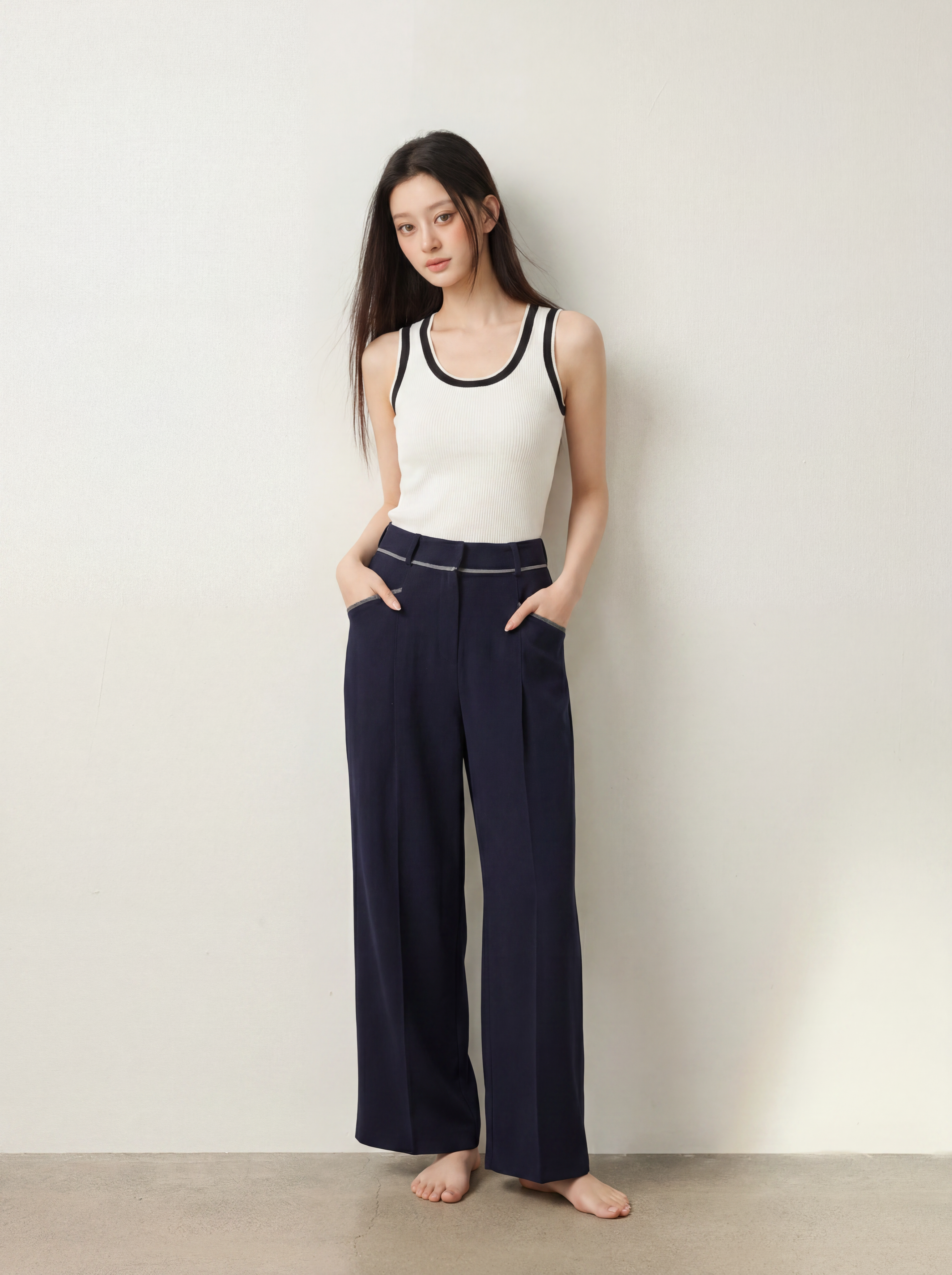 Chiffon Lined Office Pants
