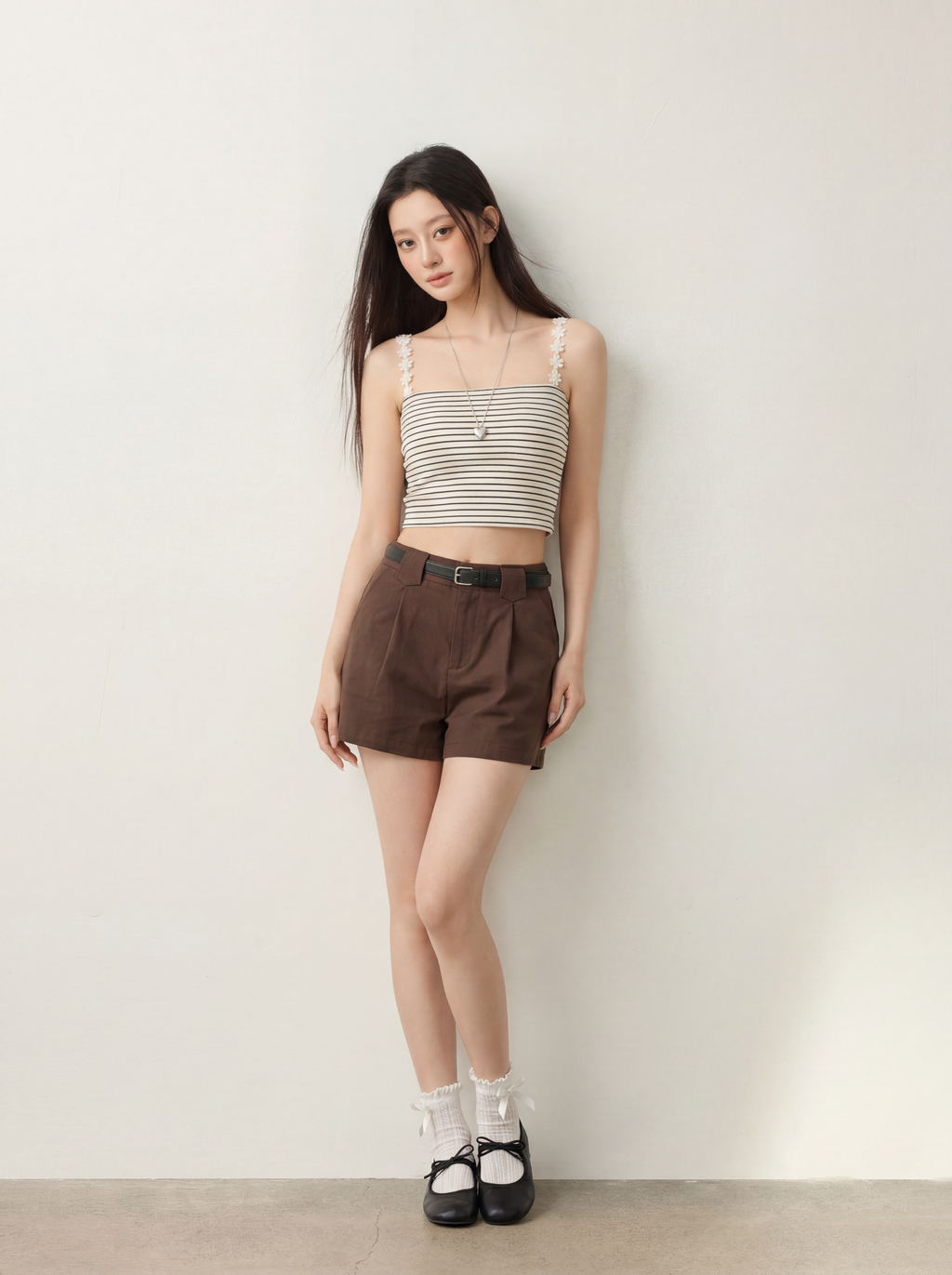 3D Flower Shoulder Bra Top
