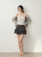 3D Flower Shoulder Bra Top