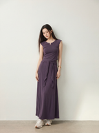 Cotton Top & Tied Skirt Set