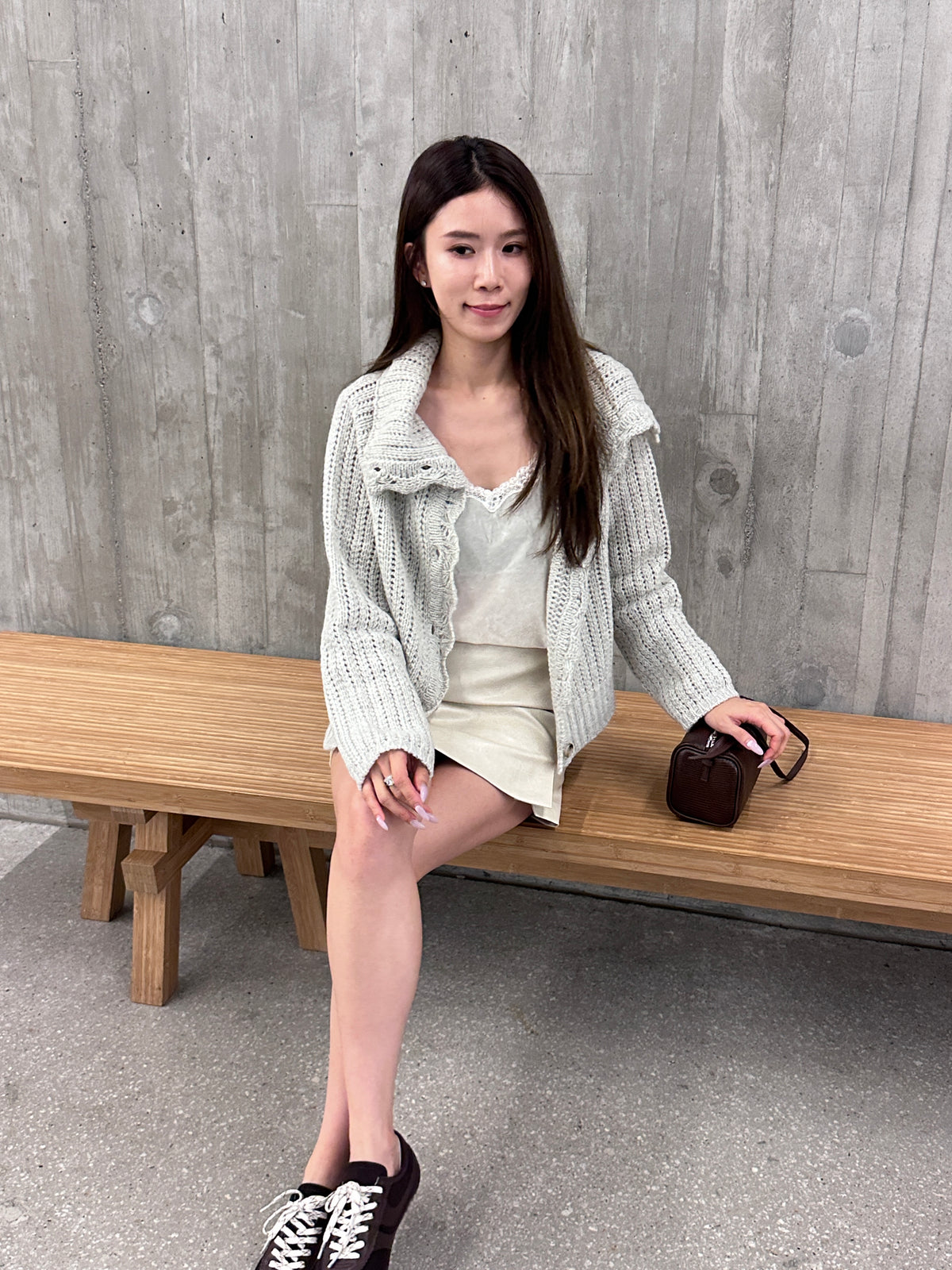 Big Neck Knitted Jacket