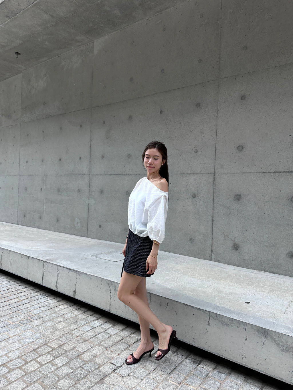 Striped Linen Skirt