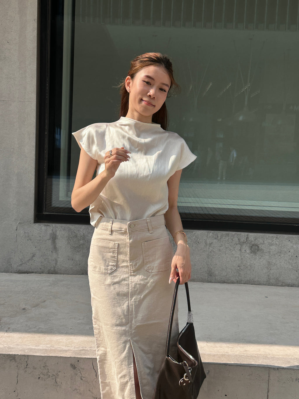 Silky Bling French T Top