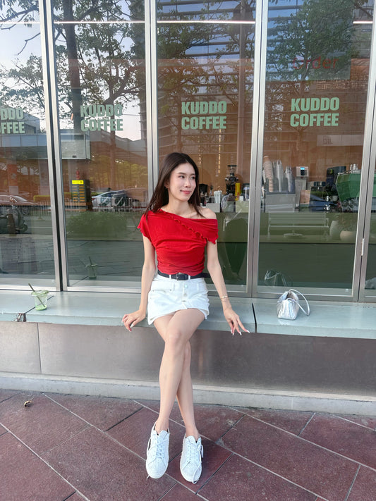 Slash Cotton T Top