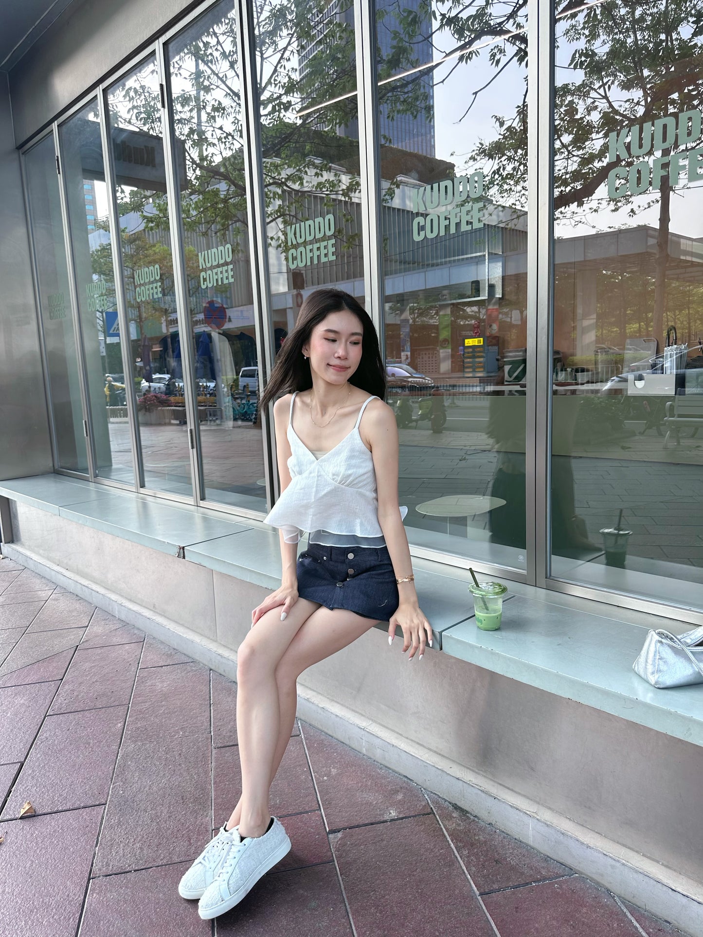Knot at Back Lace Tank Top
