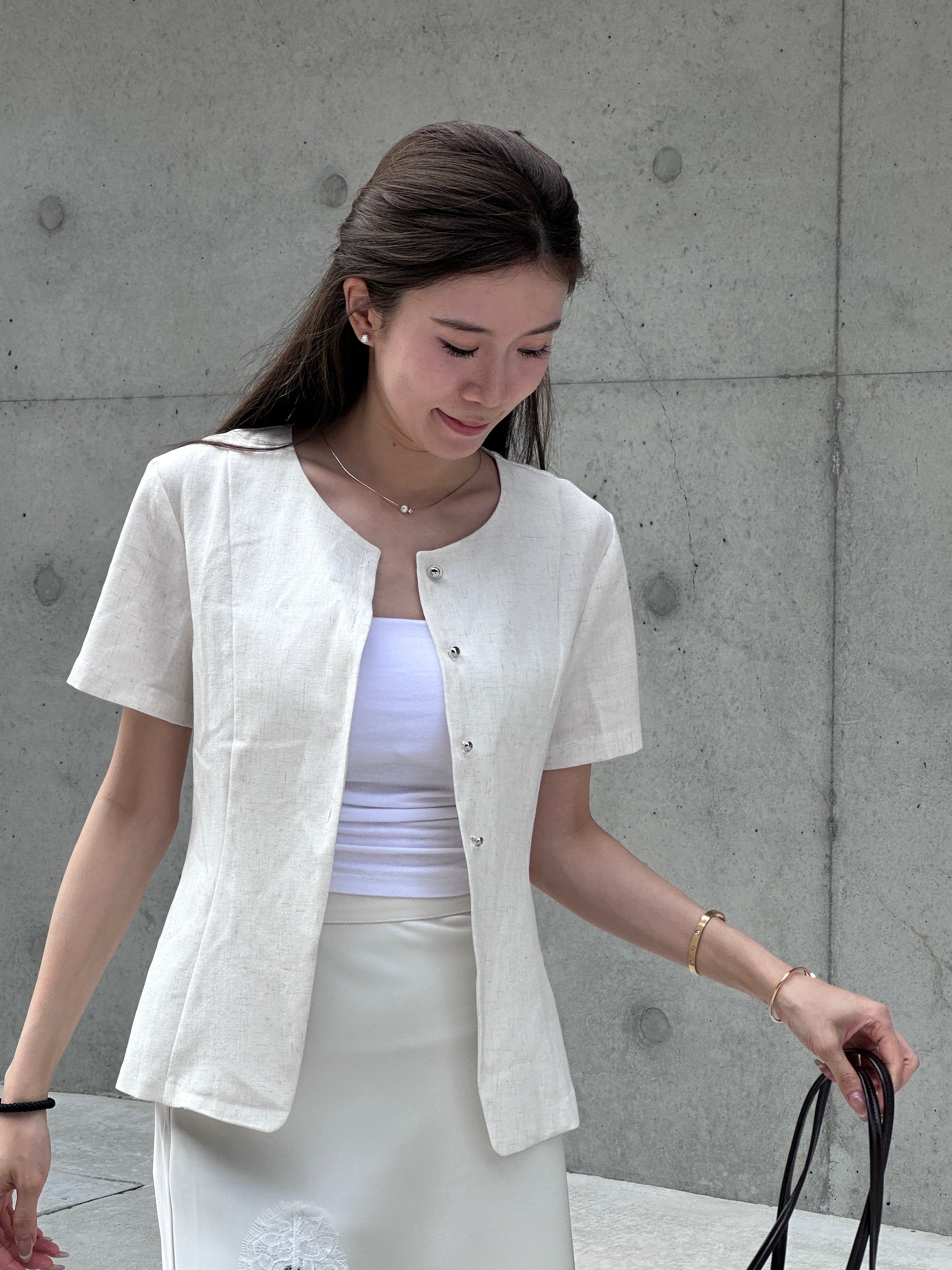 Slim Cut Chiffon Top