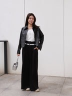 Waist Detailed Chiffon Pants