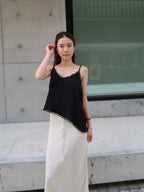 Lace Slide Cut Tank Top