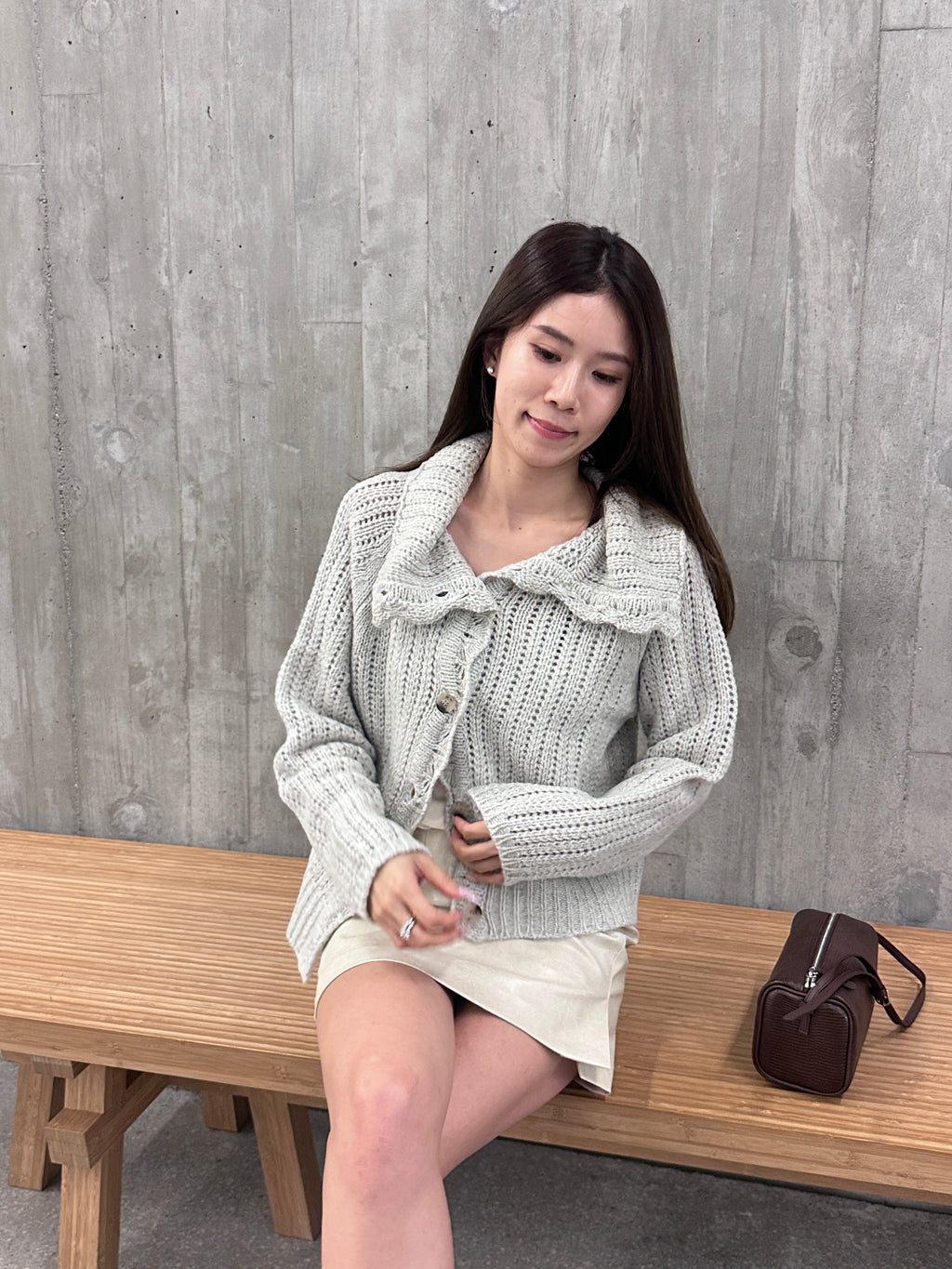 Big Neck Knitted Jacket