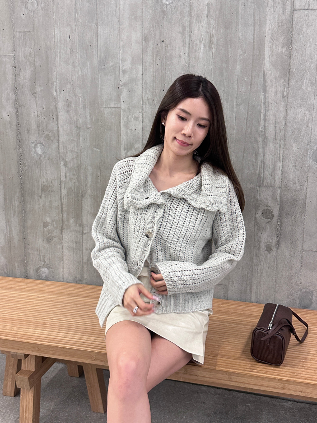 Big Neck Knitted Jacket