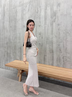 Bra Top & Skirt Cotton Set