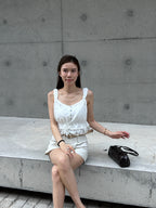 Whole Lace Tied Tank Top