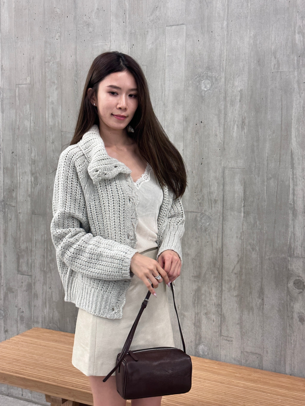 Big Neck Knitted Jacket