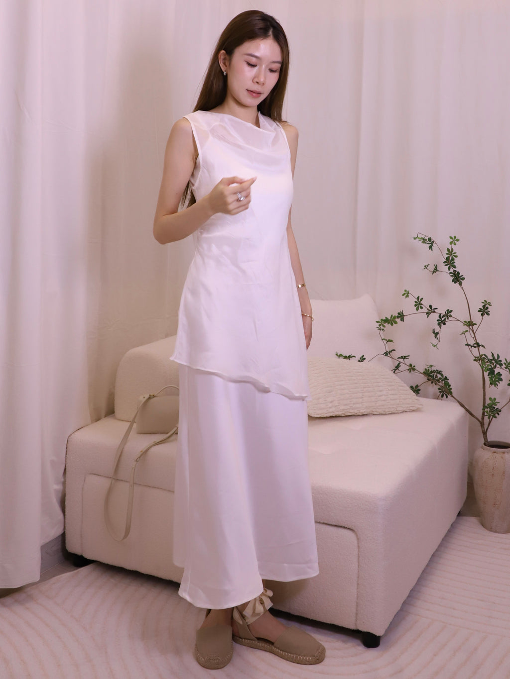 Silk & Chiffon Grand Maxi Dress