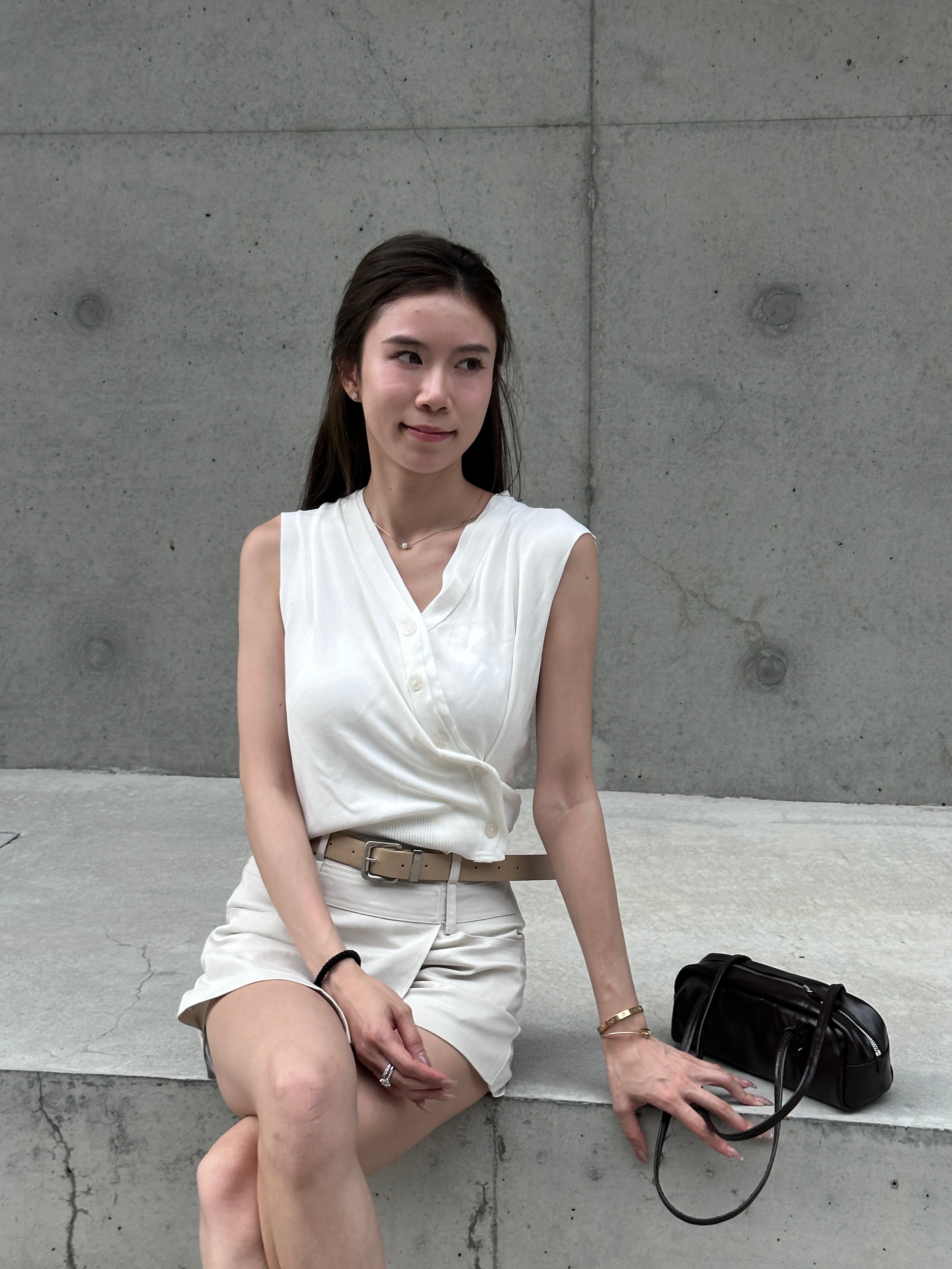 Knitted Buttom Up Vest