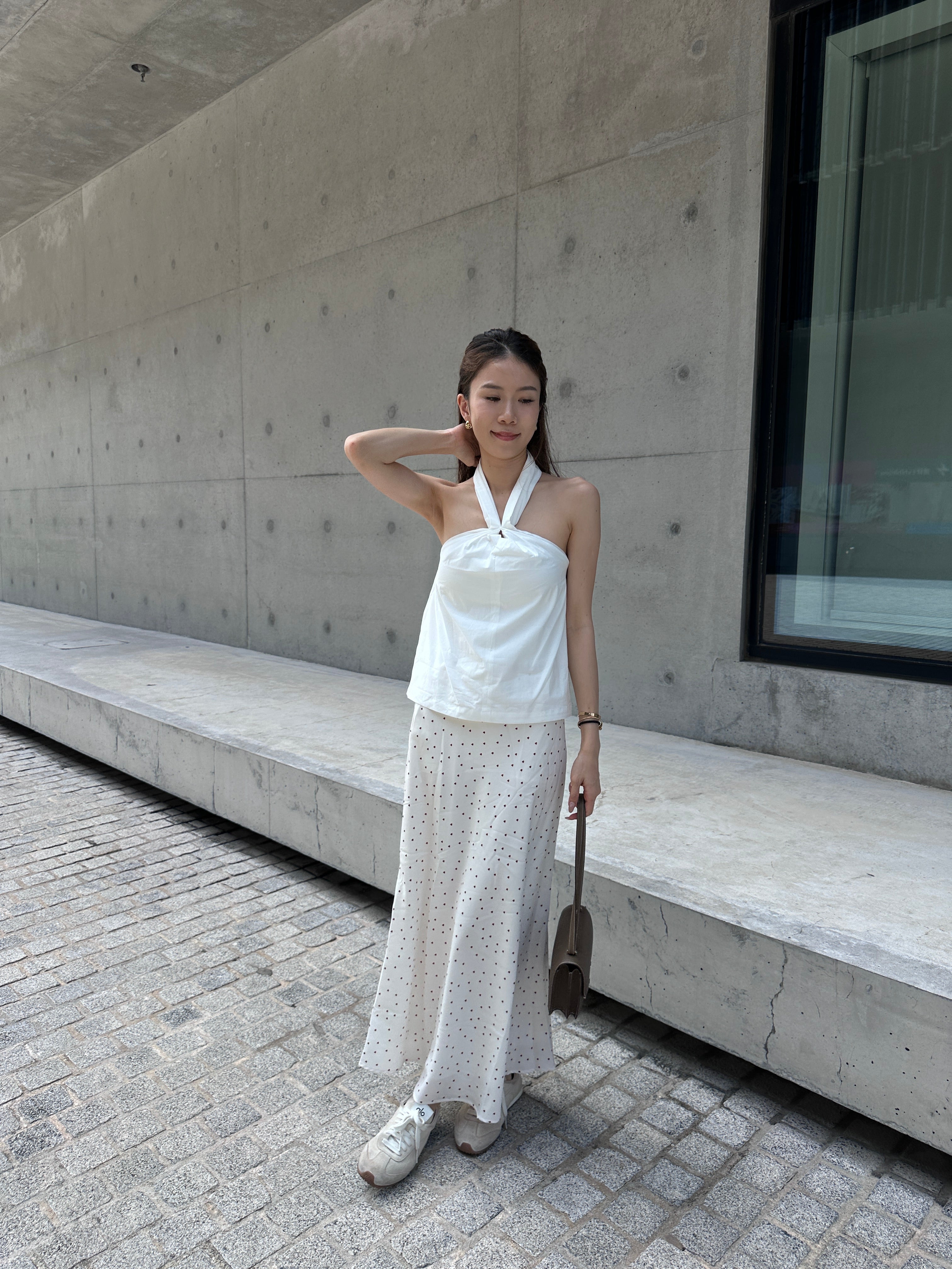 Cross Neck Shirt Tank Top