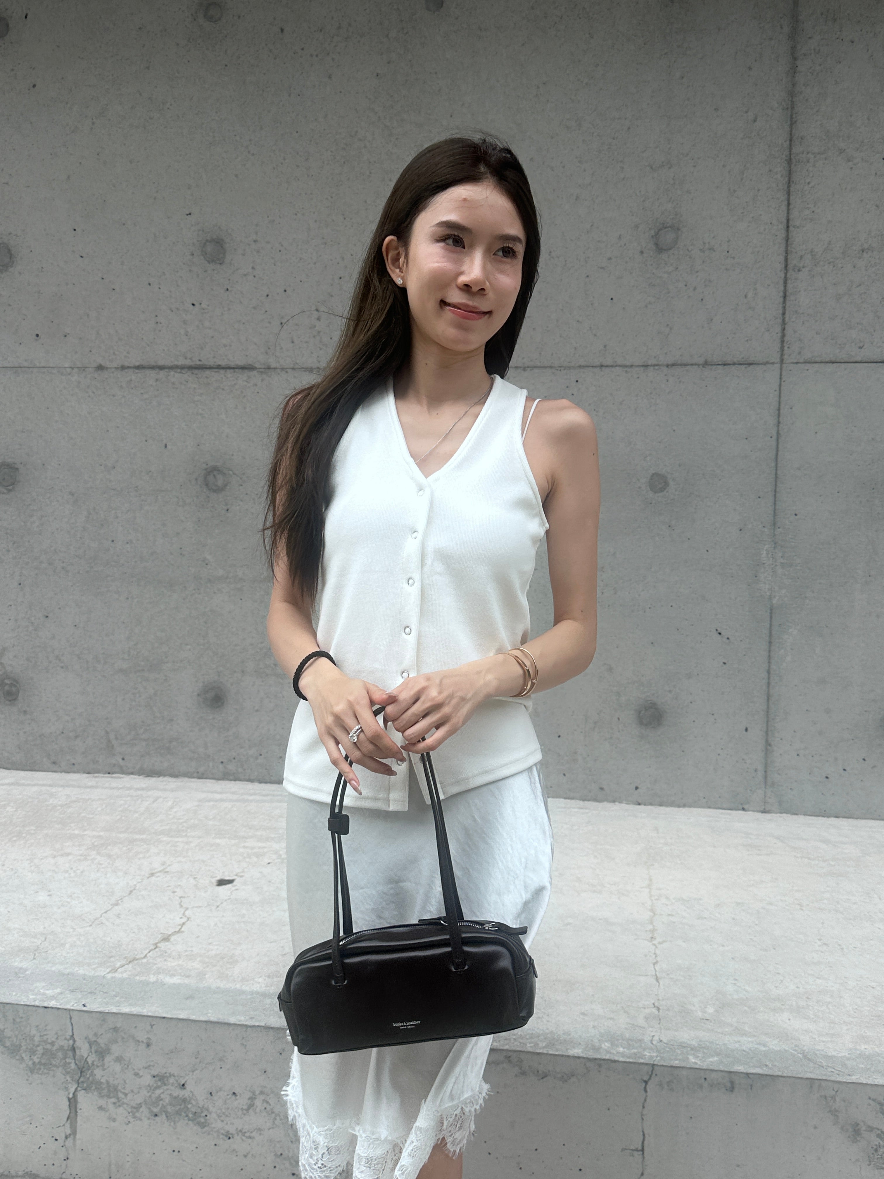Cotton Button Tank Top