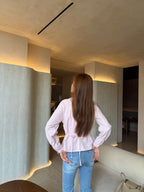 V neck Tied Shirt Top