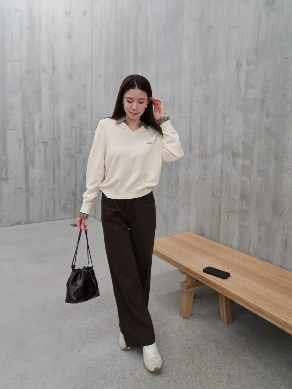 Removable V Neck Sweatshirt