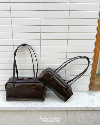 Real Leather Box Bag 大號