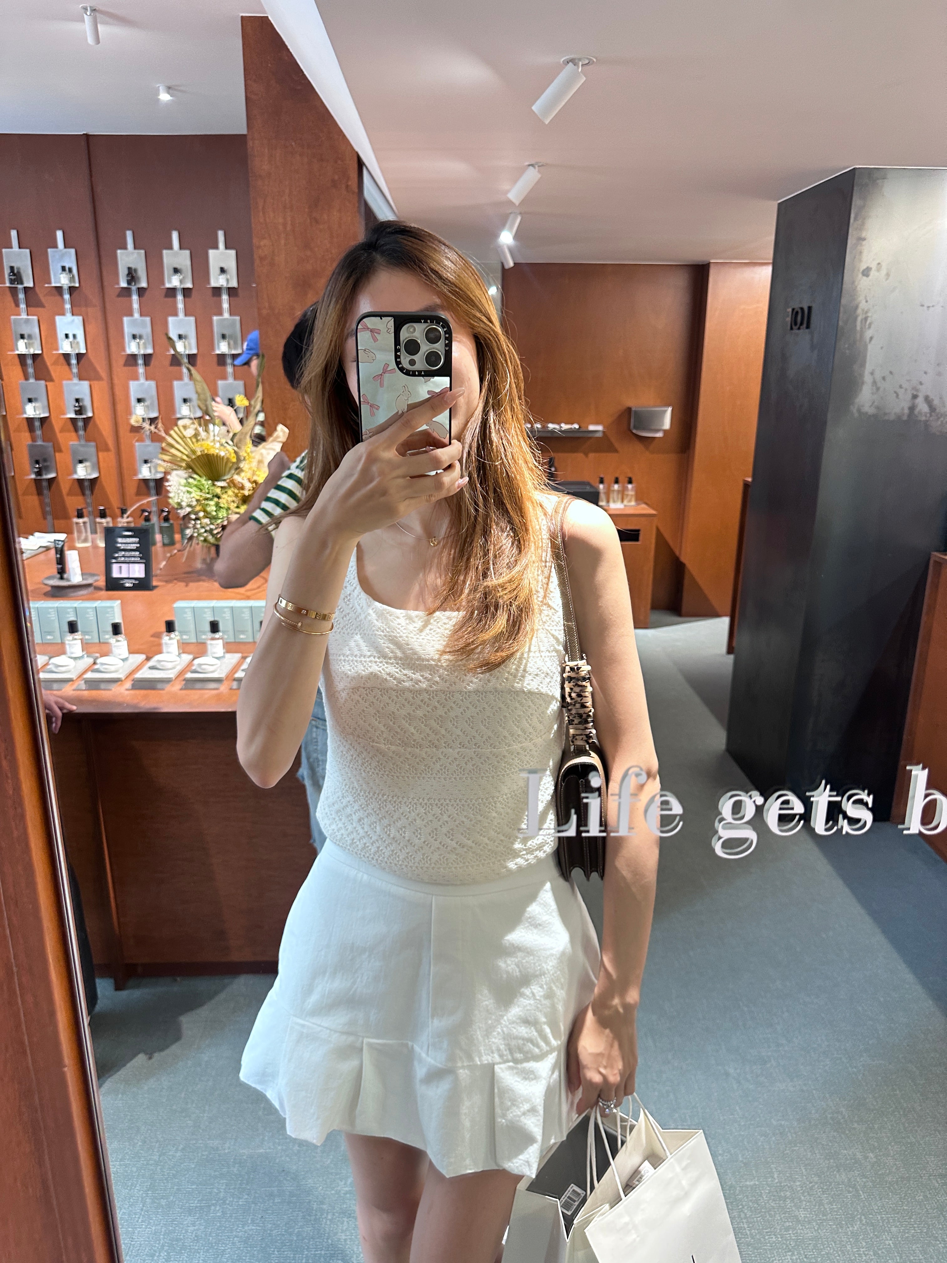 ￼Lace Zipped At Back Tank