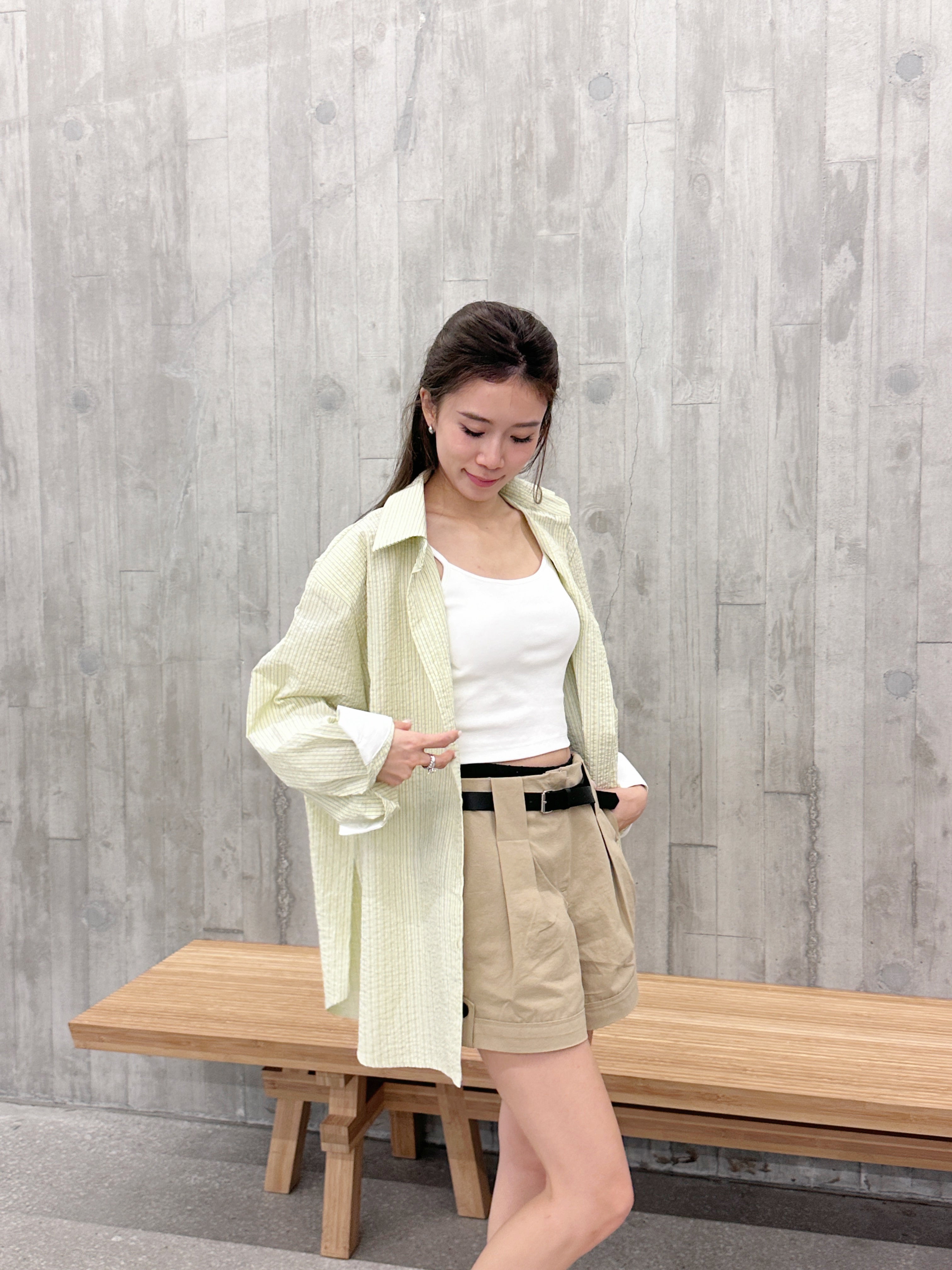 Summer Button Shorts (without belt)