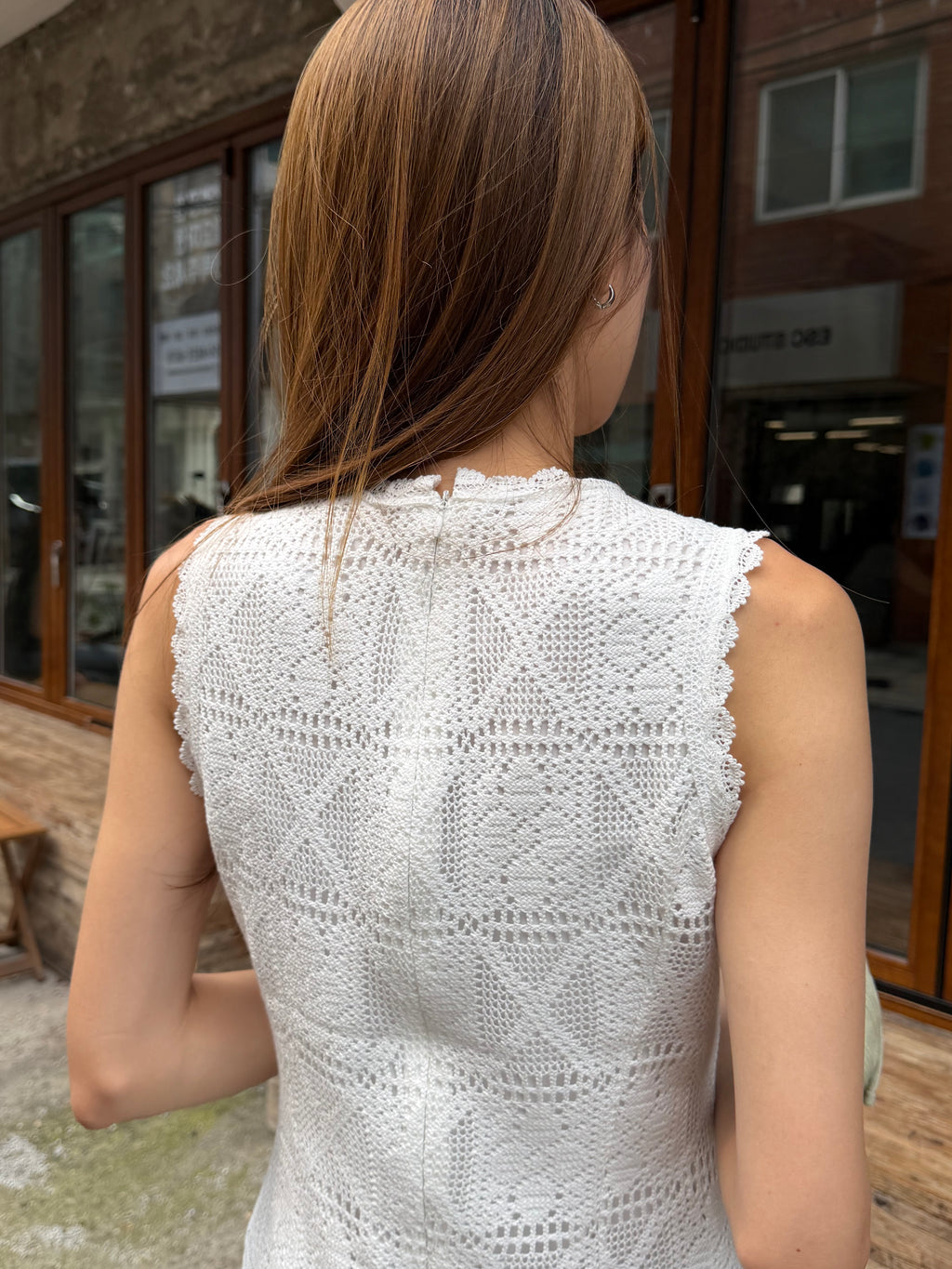 Whole Lace A Lined Mini Dress