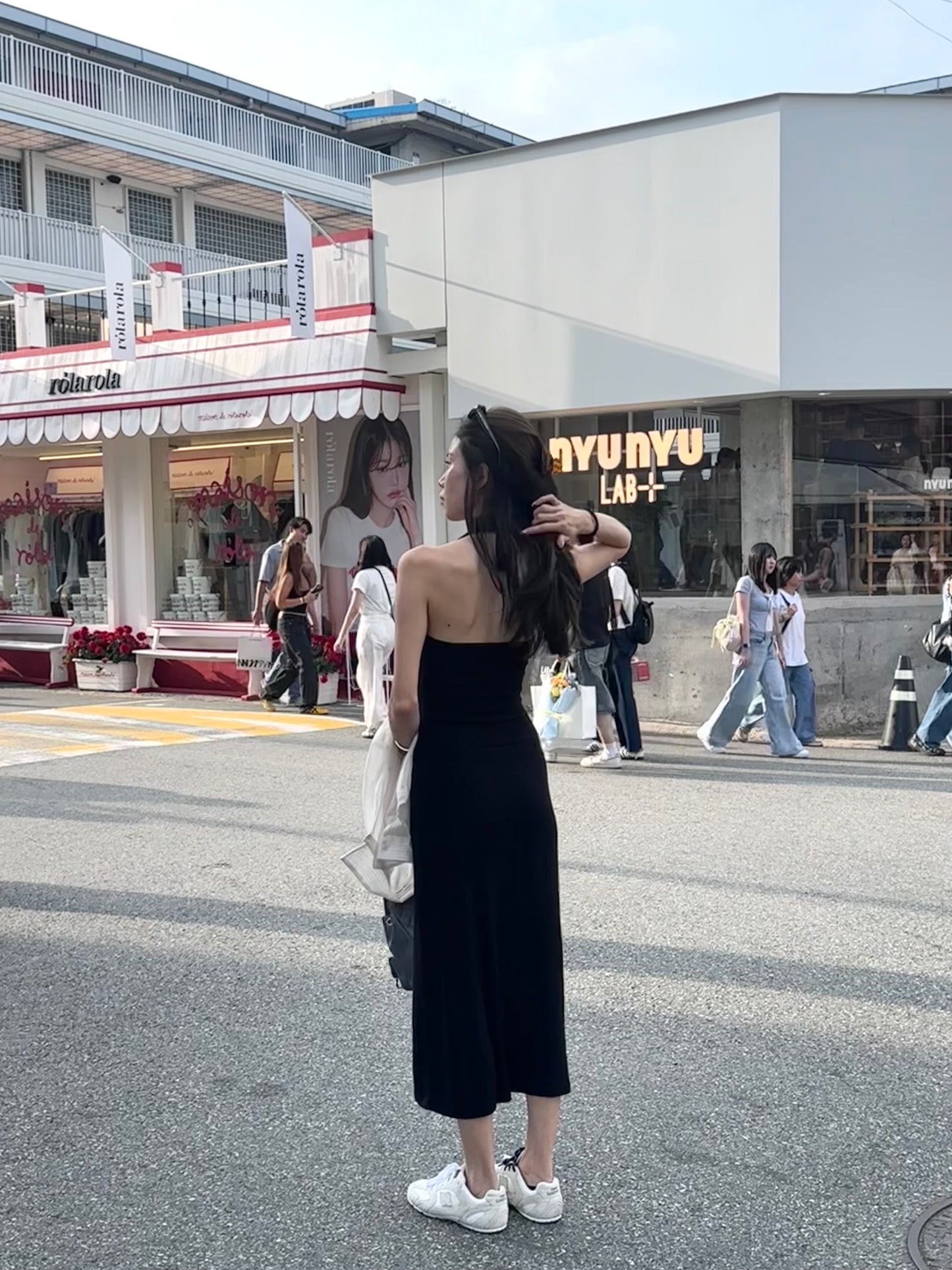 Cross Neck Cotton Maxi Dress