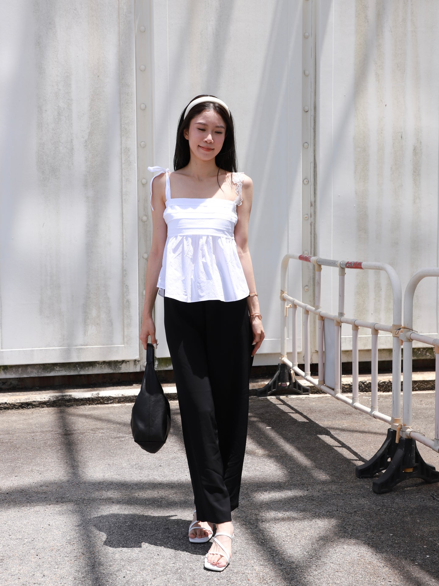 Flowery Shoulder Shirt Top