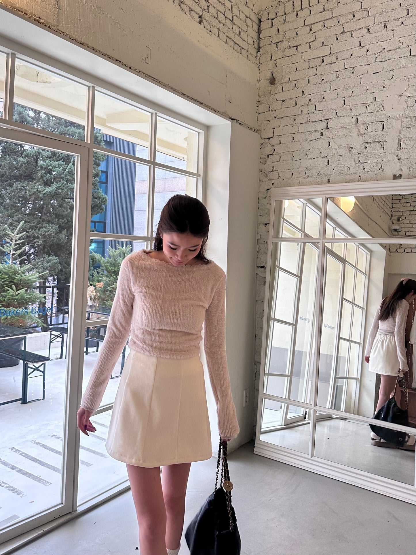 High Fluffy Long Sleeves Top