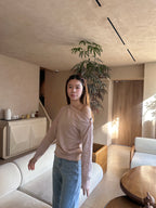 Cashmere Button Up Sweater