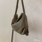 Real Leather Office Zipped Bag 大小號（底部幼版）