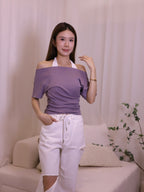 Cross Neck Doubled Base T Top