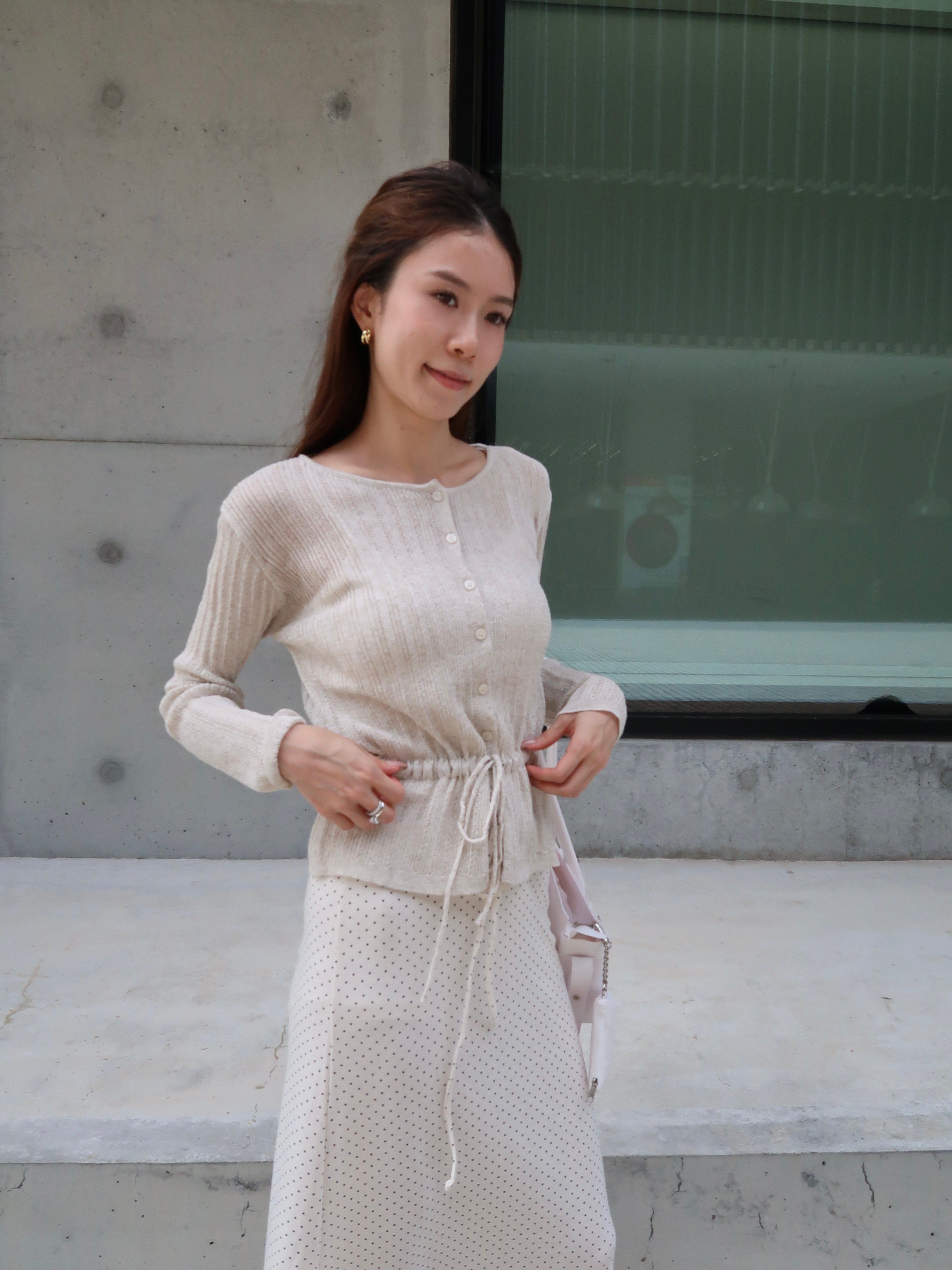 Linen Tied Waist Cardigan