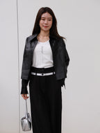 Waist Detailed Chiffon Pants