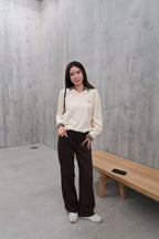 Removable V Neck Sweatshirt