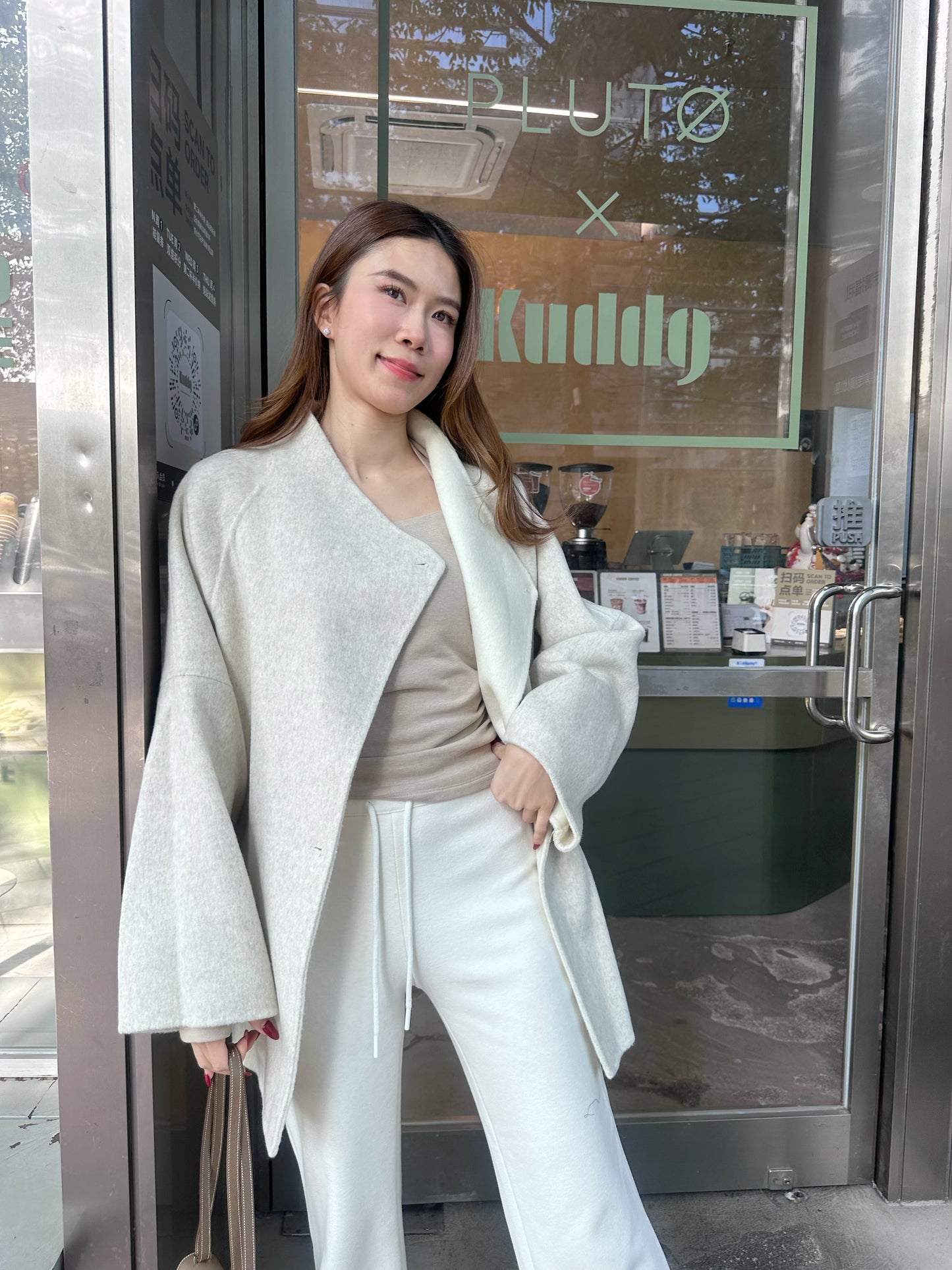 Doubled Wool Mid Length Jacket