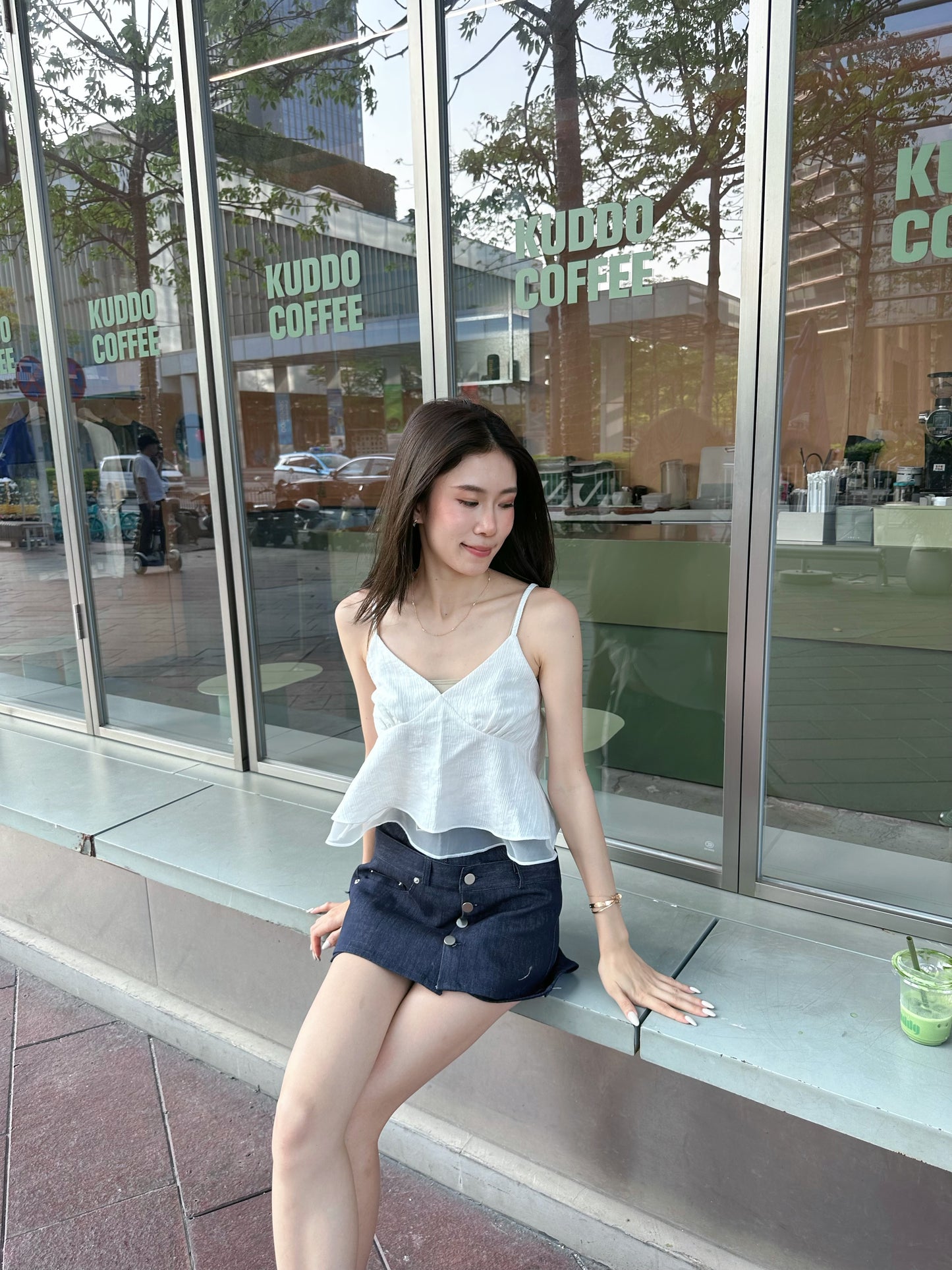 Knot at Back Lace Tank Top