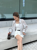 Cropped Striped Shirt