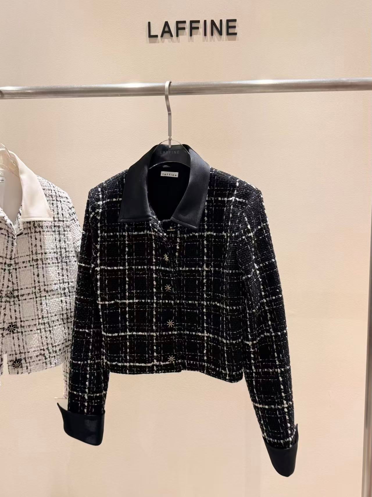 Tweed Silk Sleeves Jacket