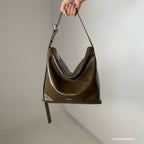 Real Leather Office Zipped Bag 大號