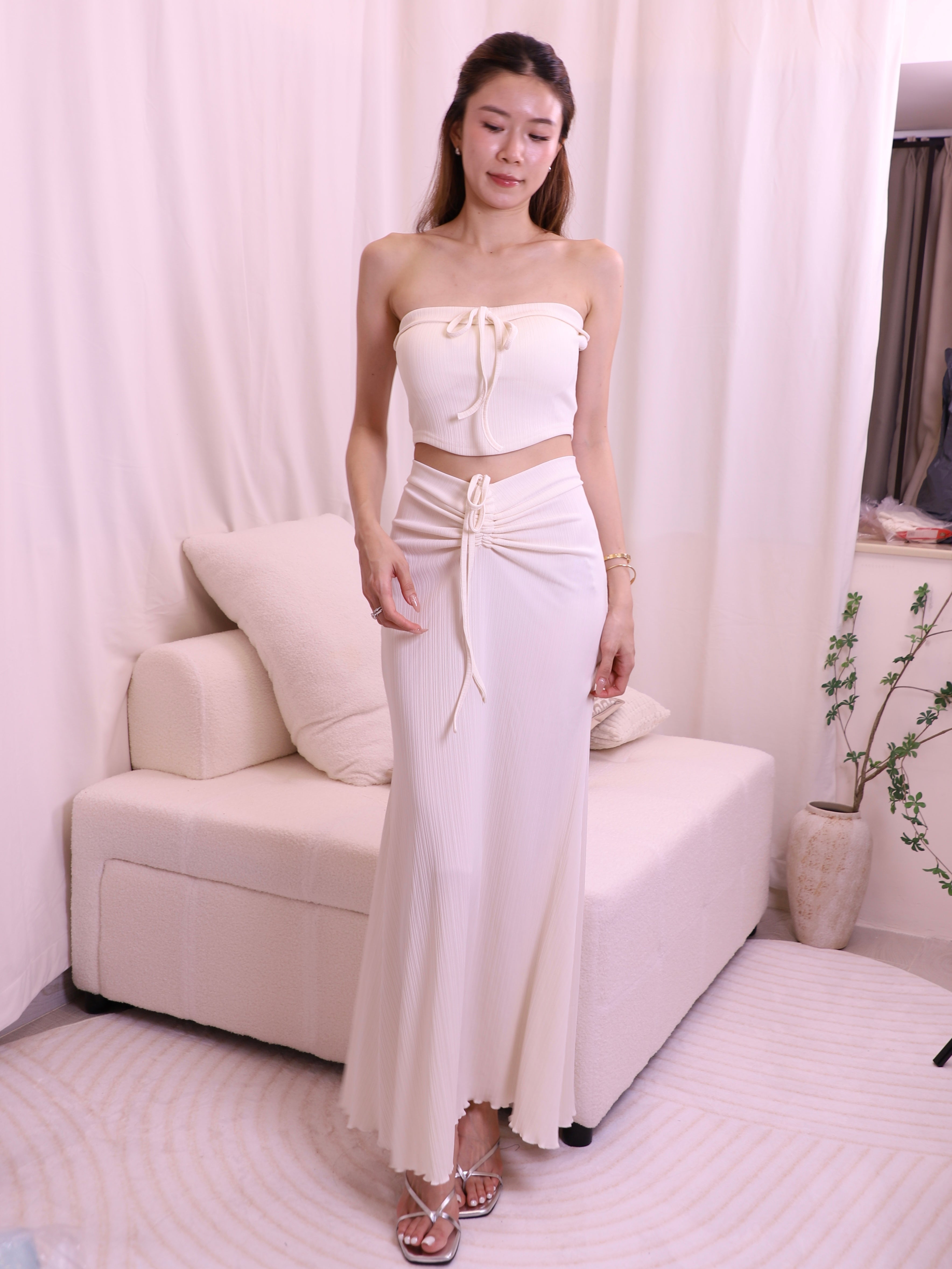 Off Shoulder Cotton 3 Set
