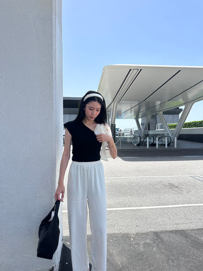 One Ribbon Cotton T Top