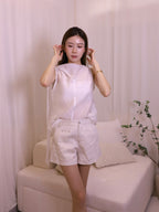 Chiffon Tied Neck Tank Top