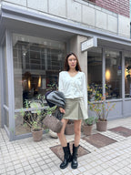 Ruffles Neck Soft Cardigan