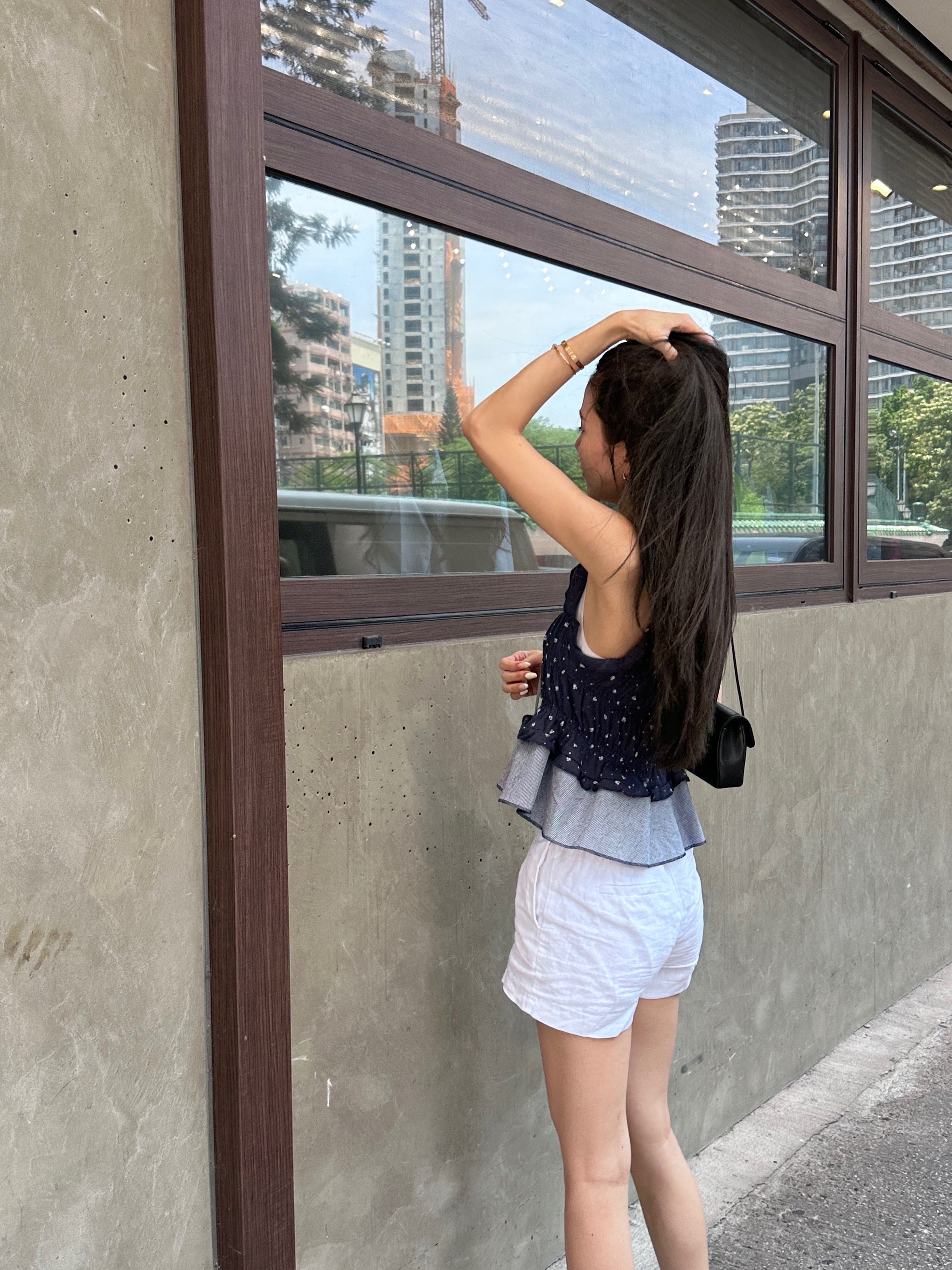 Cotton Tank with Ruffles